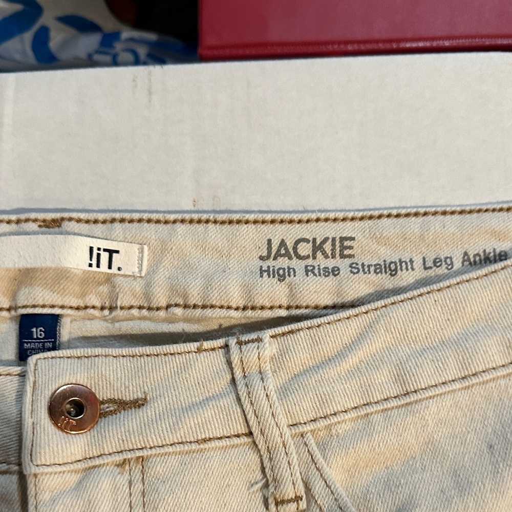 !it jeans Women's High Rise Straight Leg Jeans